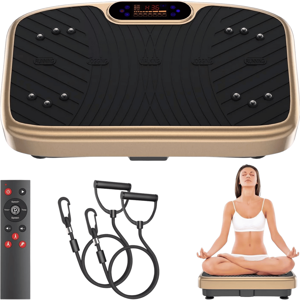 WATEYA Vibe Plate Core in Champagne Gold with remote control and resistance bands