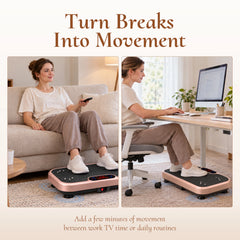 Blush Pink WATEYA whole-body vibration plate for home movement