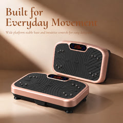 WATEYA compact whole-body vibration plate, Blush Pink finish