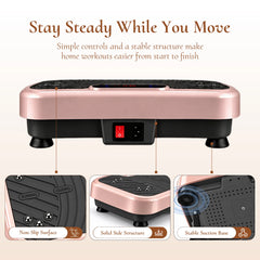 WATEYA whole-body vibration plate in Blush Pink colour