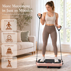 Blush Pink WATEYA vibration plate from the Vibe Plate Core range