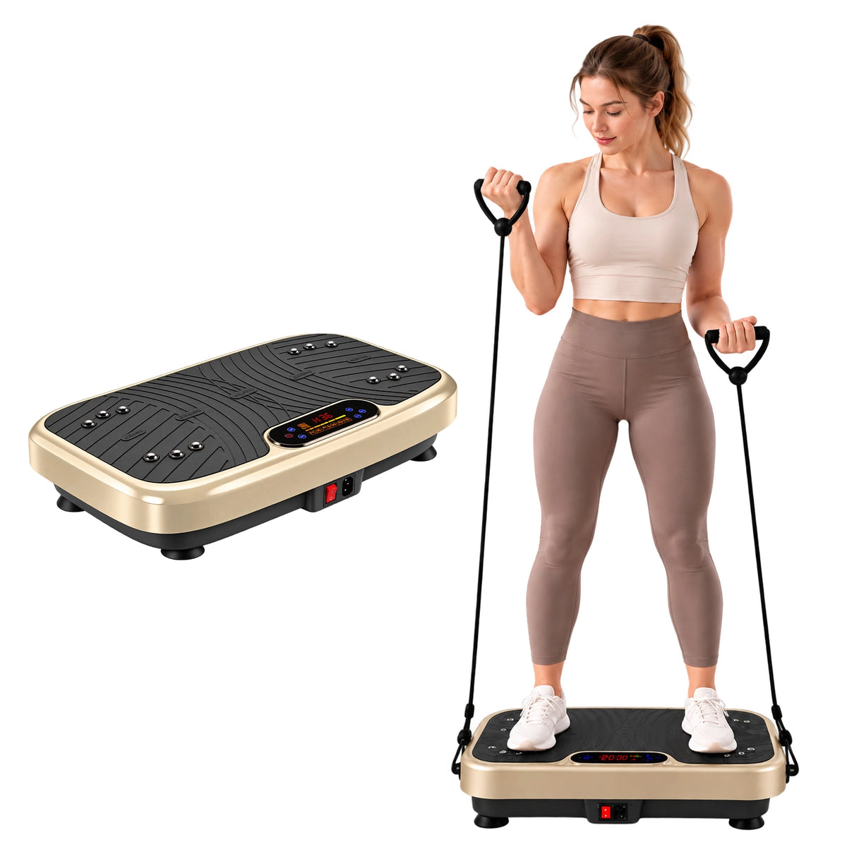 Champagne Gold WATEYA Vibe Plate Core home fitness plate