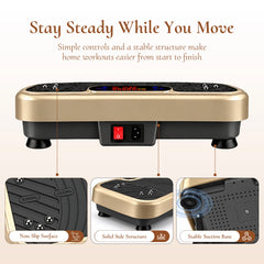 WATEYA whole-body vibration plate in Champagne Gold colour