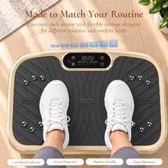WATEYA Vibe Plate Core in Champagne Gold, vibration plate product detail