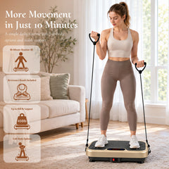 Champagne Gold WATEYA vibration plate from the Vibe Plate Core range
