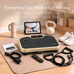 WATEYA Vibe Plate Core whole-body vibration plate in Champagne Gold