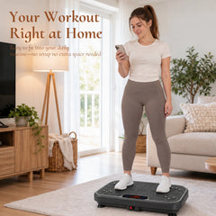 WATEYA Vibe Plate Core in Classic Black, compact vibration plate