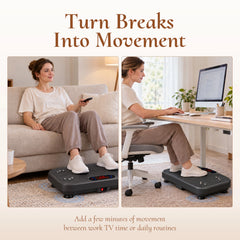 Classic Black WATEYA whole-body vibration plate for home movement