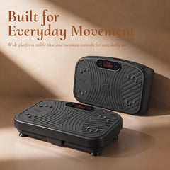 WATEYA compact whole-body vibration plate, Classic Black finish