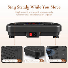 WATEYA whole-body vibration plate in Classic Black colour