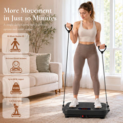 Classic Black WATEYA vibration plate from the Vibe Plate Core range