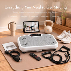 WATEYA Vibe Plate Core in Snow White, compact vibration plate