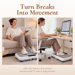 WATEYA Vibe Plate Core home vibration plate in Snow White