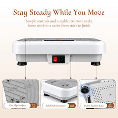 WATEYA whole-body vibration plate in Snow White colour