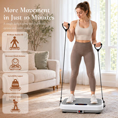 Snow White WATEYA vibration plate from the Vibe Plate Core range