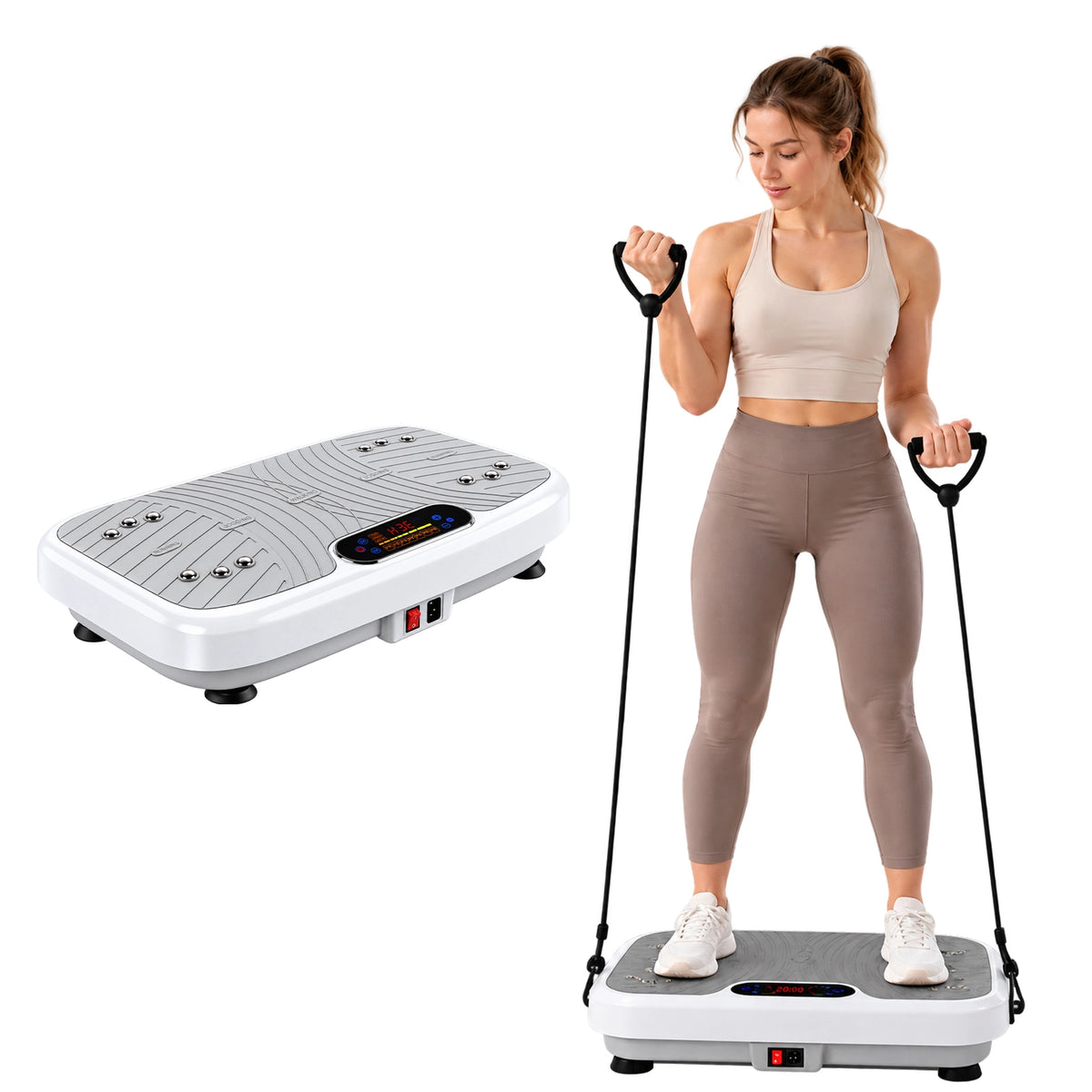 WATEYA Vibe Plate Core whole-body vibration plate in Snow White